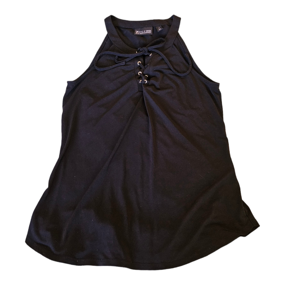 7th Avenue XS Black Sleeveless Shirt